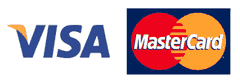 Mastercard and Visa accepted
